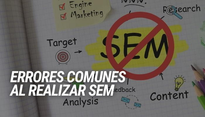 errores comunes al hacer SEM
